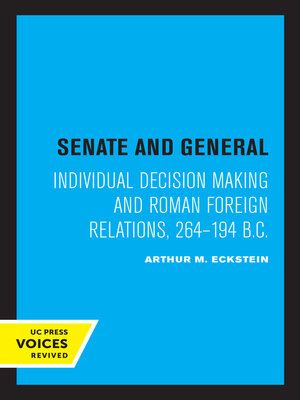 cover image of Senate and General